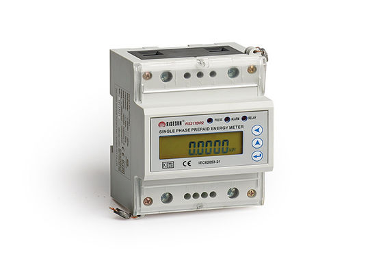 Monofásico Ami Electric Meter del metro de la KVH del carril del dinar del IEC 62053 10 80 a los 50 60 herzios